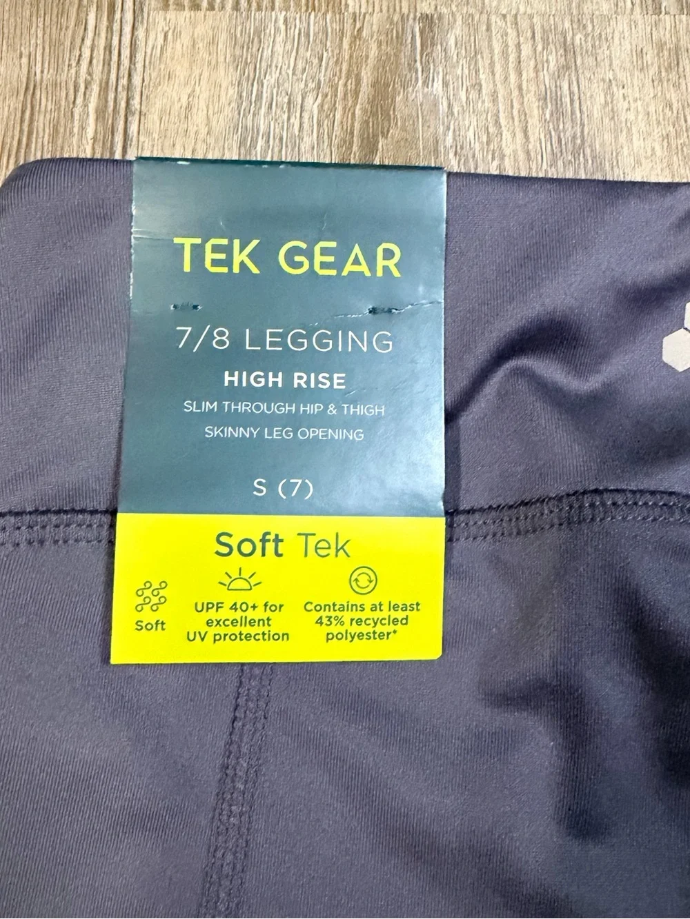 tek gear navy blue girls' leggings with side pocket